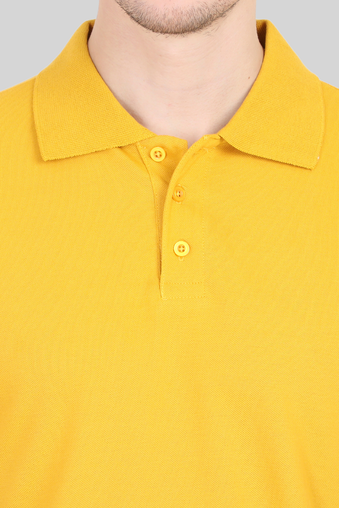 Mustard Yellow Polo T-Shirt For Men - WowWaves - 7