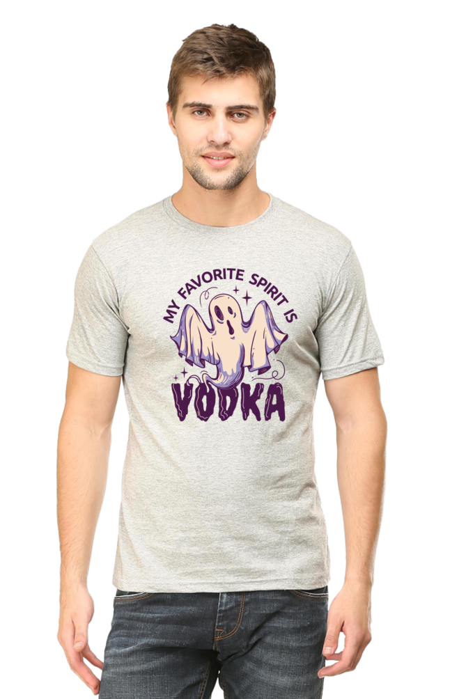 My Favourite Spirit Is Vodka Printed T-Shirt For Men - WowWaves - 10