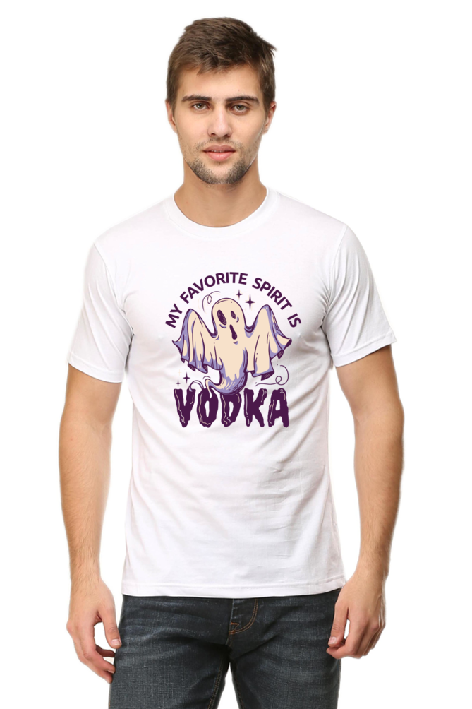 My Favourite Spirit Is Vodka Printed T-Shirt For Men - WowWaves - 9