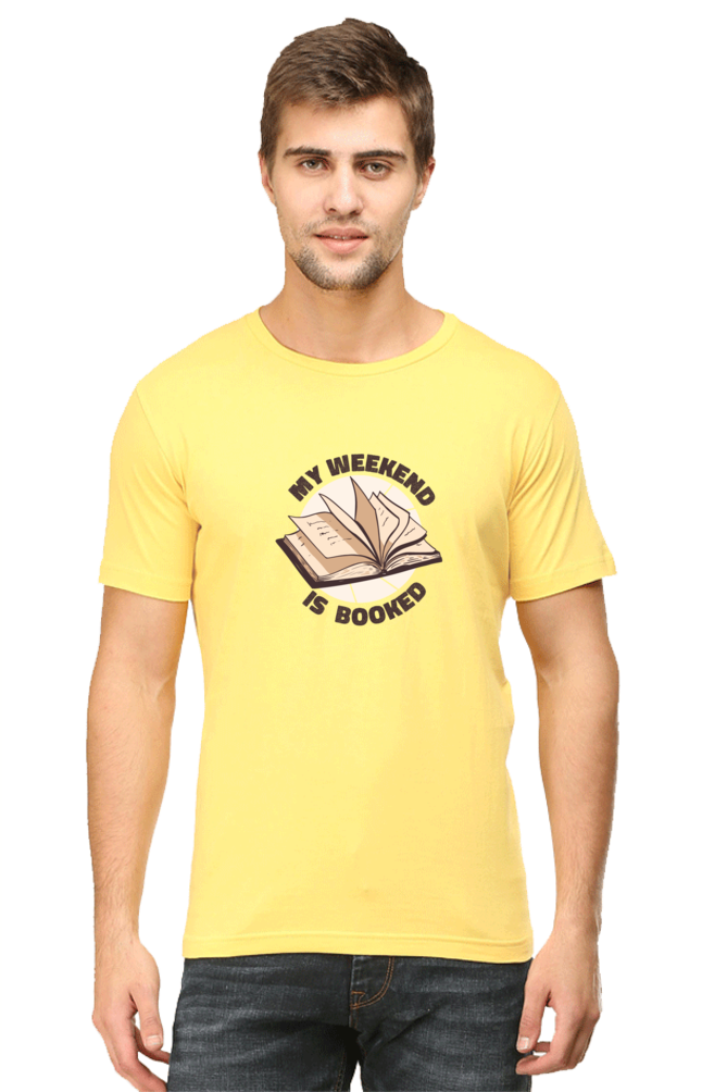 My Weekend Is Booked Printed T-Shirt For Men - WowWaves - 12