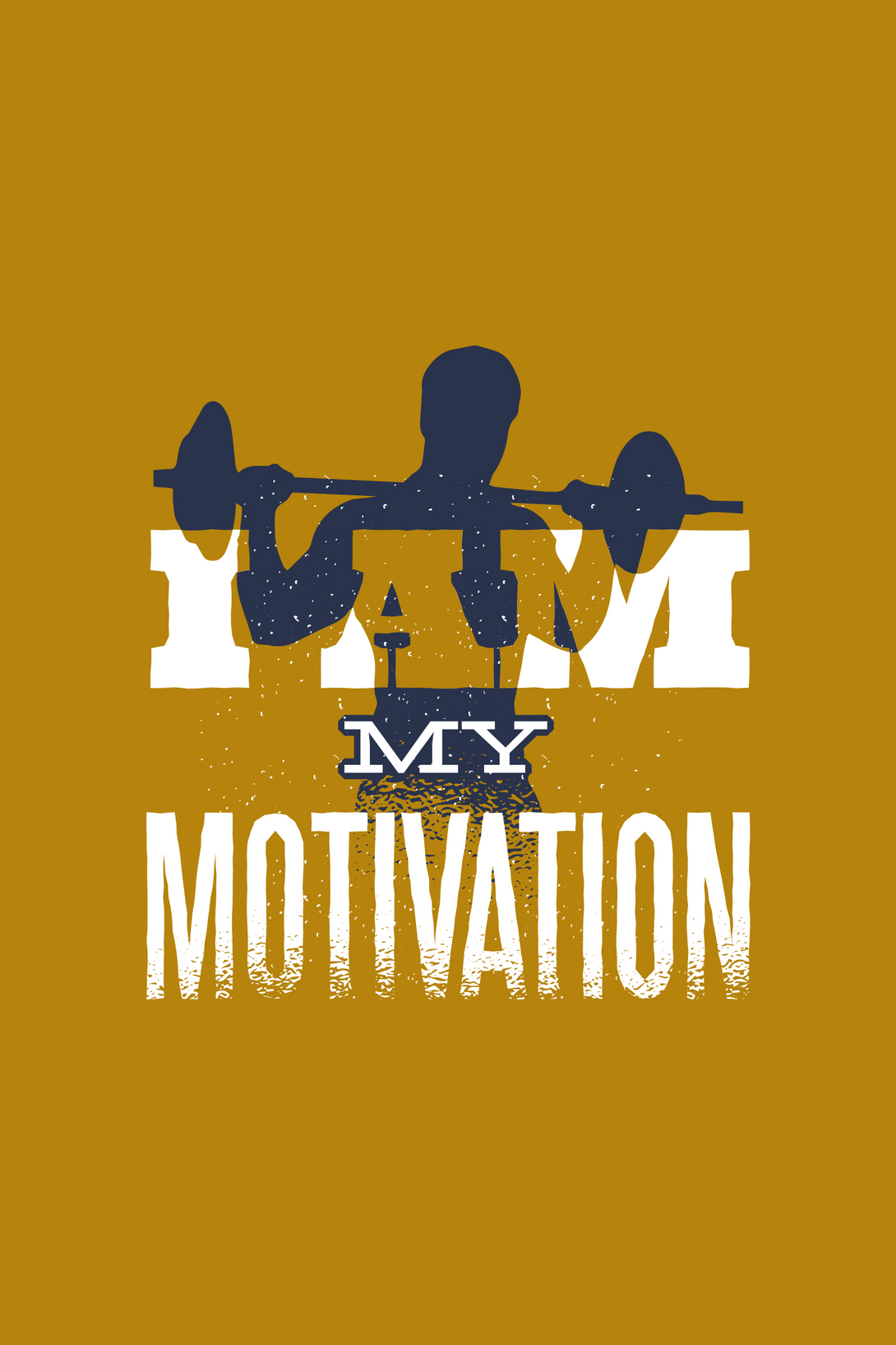I Am My Motivation Printed Oversized T-Shirt For Men - WowWaves - 1