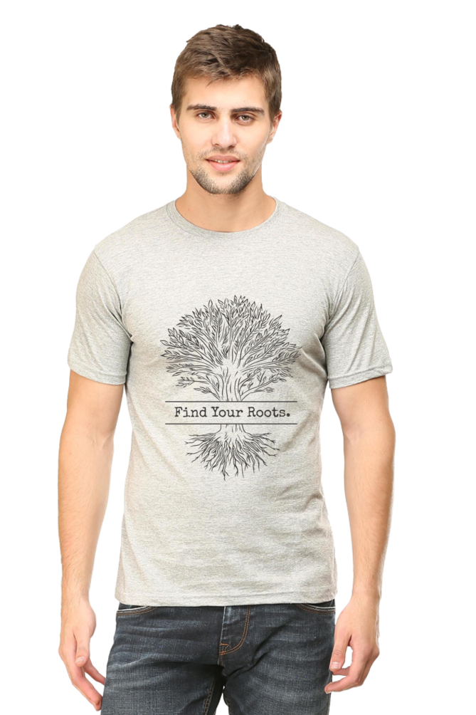 Find Your Roots Printed T-Shirt For Men - WowWaves - 9