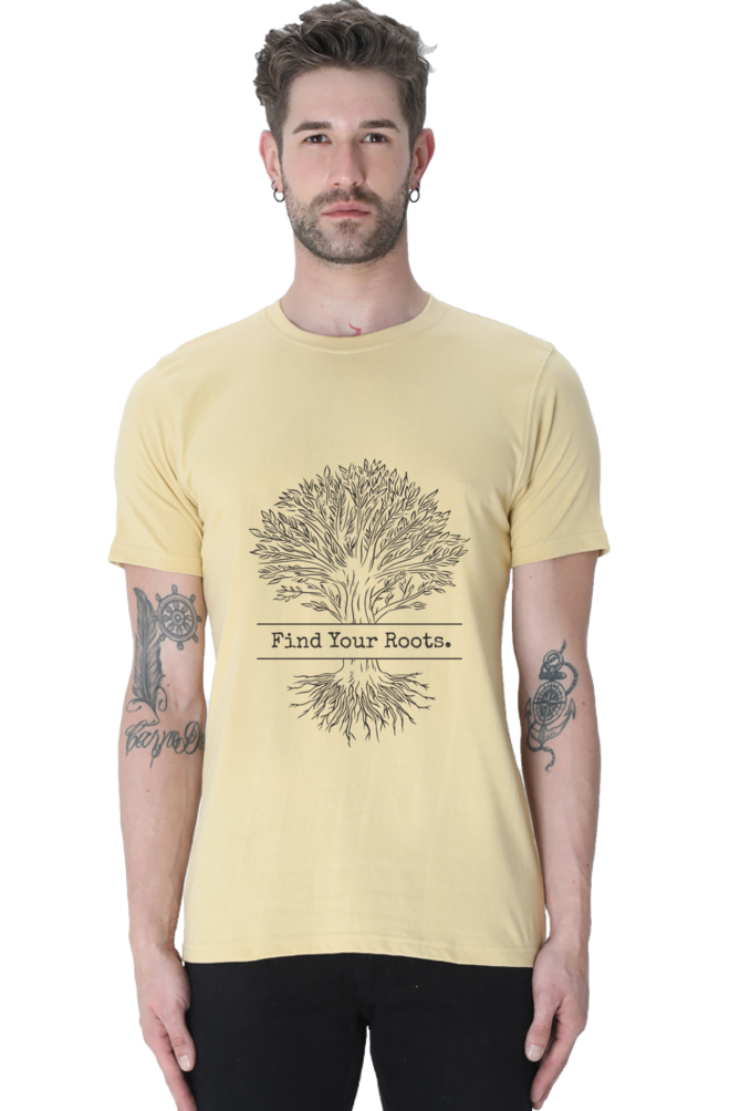 Find Your Roots Printed T-Shirt For Men - WowWaves - 11
