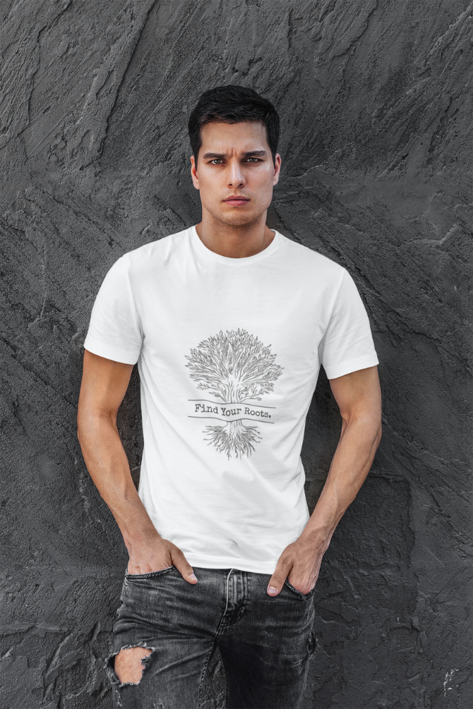 Find Your Roots Printed T-Shirt For Men - WowWaves - 6