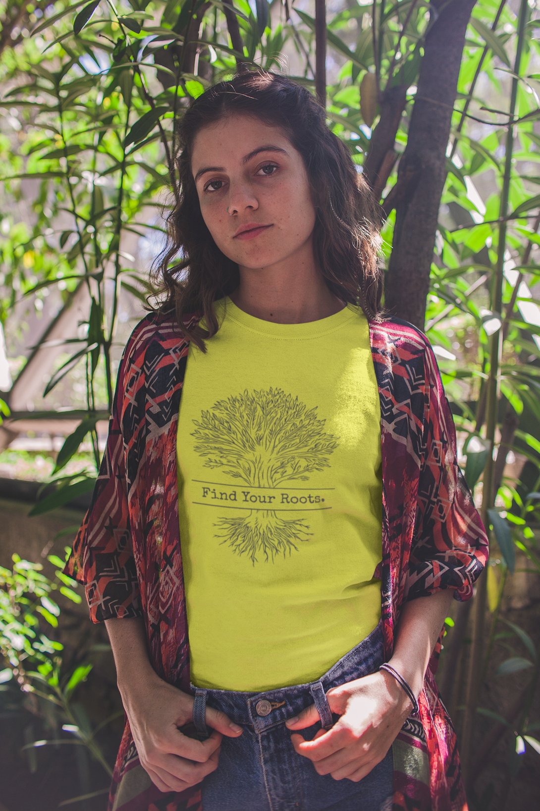 Find Your Roots Printed T-Shirt For Women - WowWaves - 10
