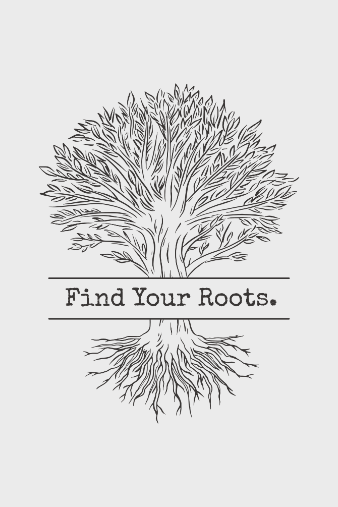 Find Your Roots Printed T-Shirt For Women - WowWaves - 1