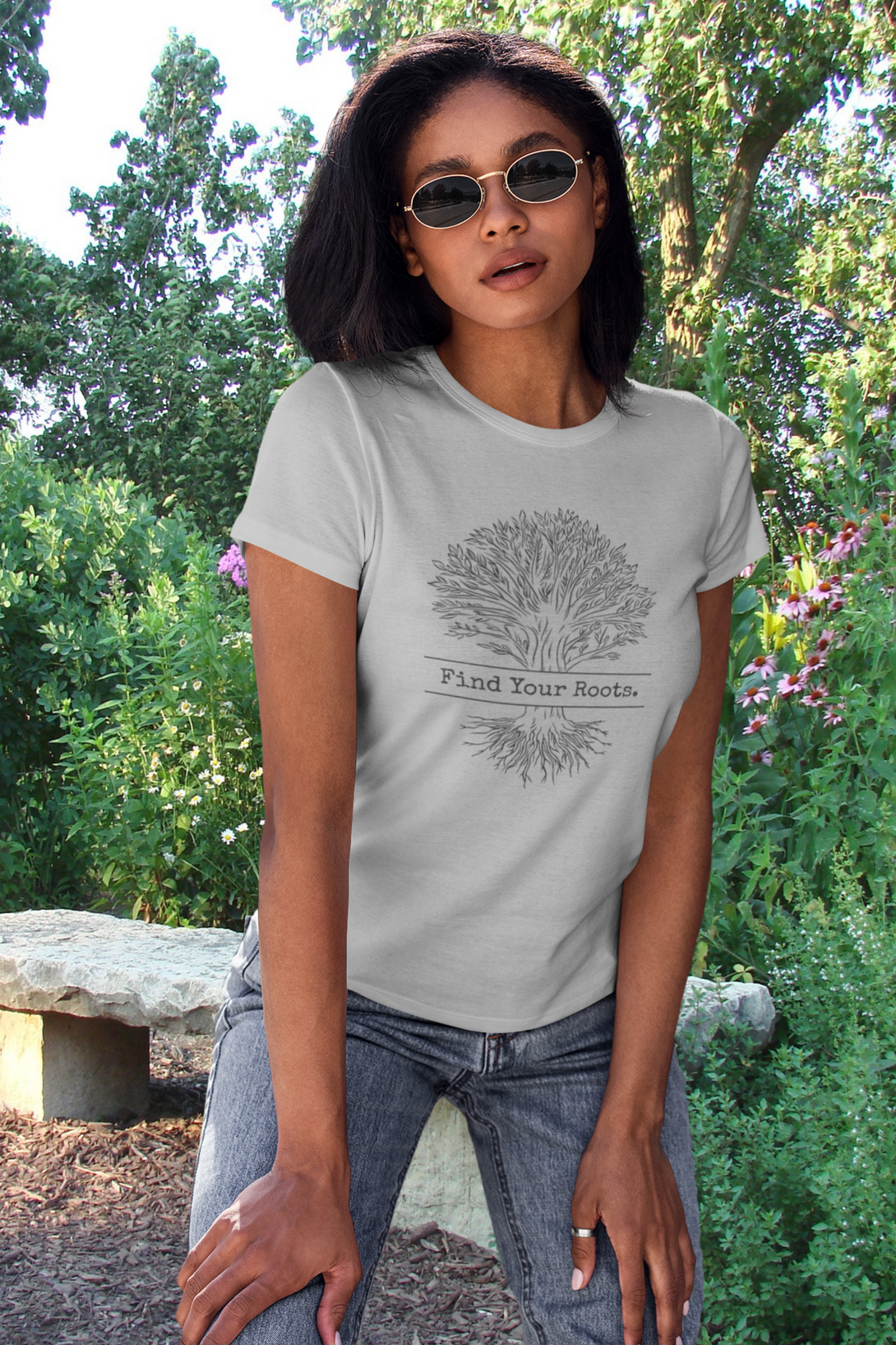 Find Your Roots Printed T-Shirt For Women - WowWaves - 8