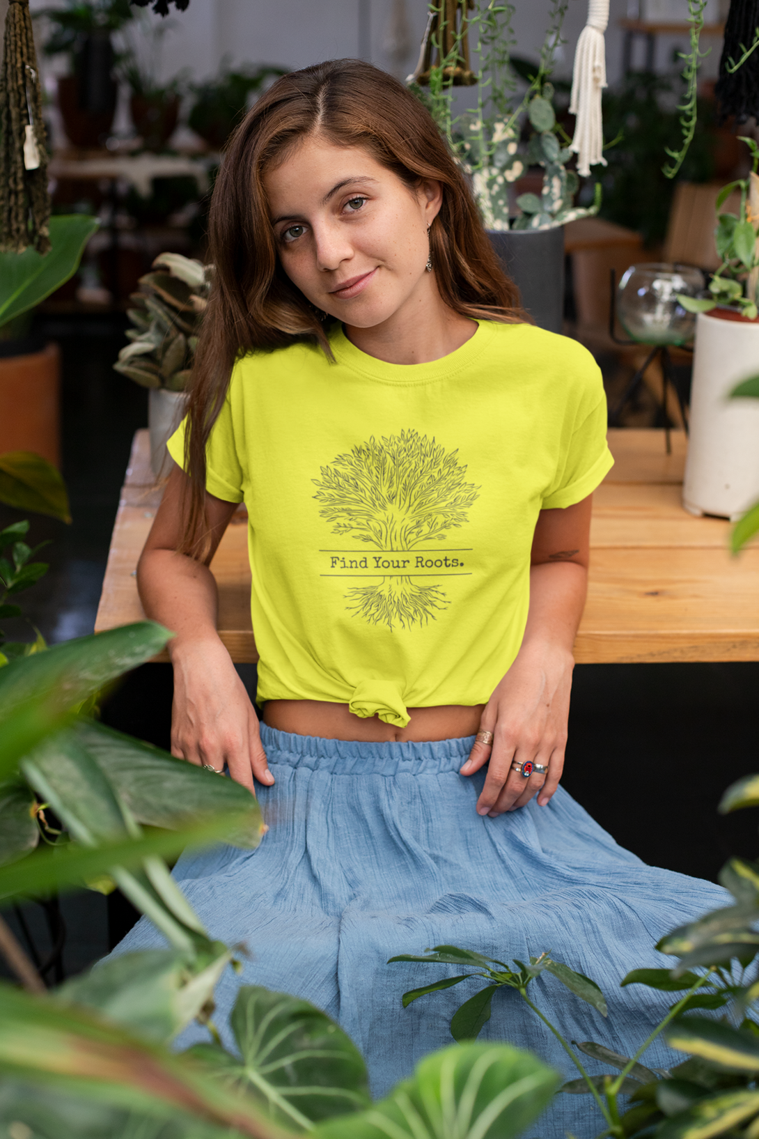 Find Your Roots Printed T-Shirt For Women - WowWaves - 9