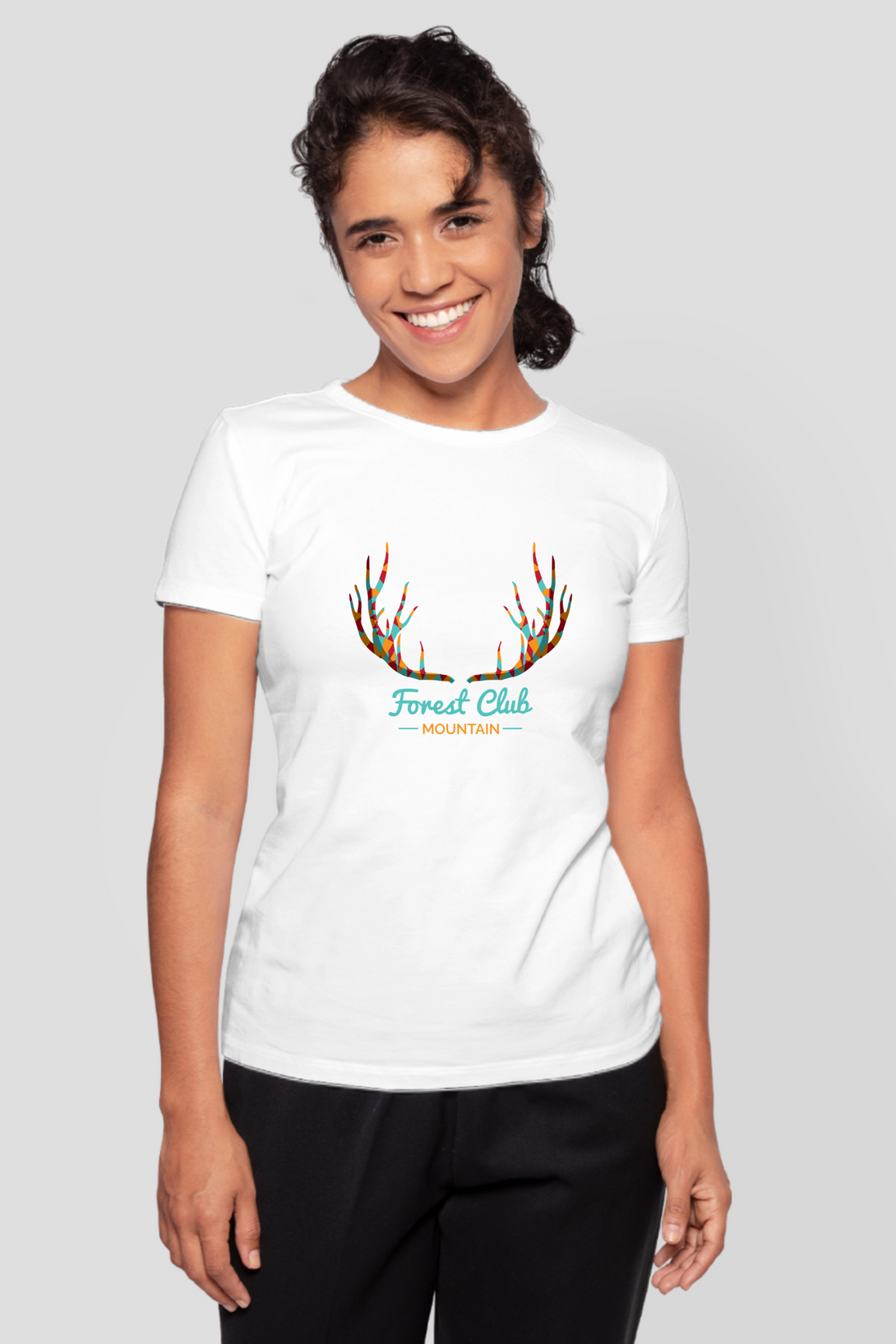 Forest Club Printed T-Shirt For Women - WowWaves - 9