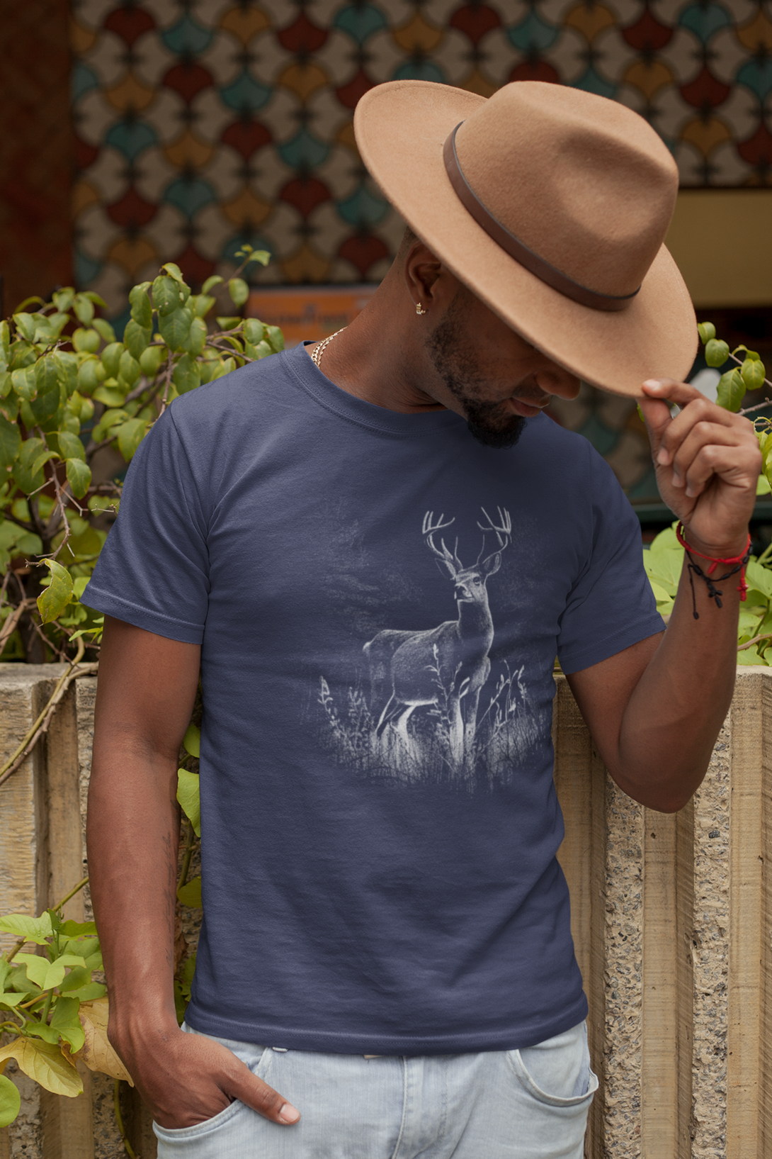 Nature Graceful Deer Printed T-Shirt For Men - WowWaves - 6