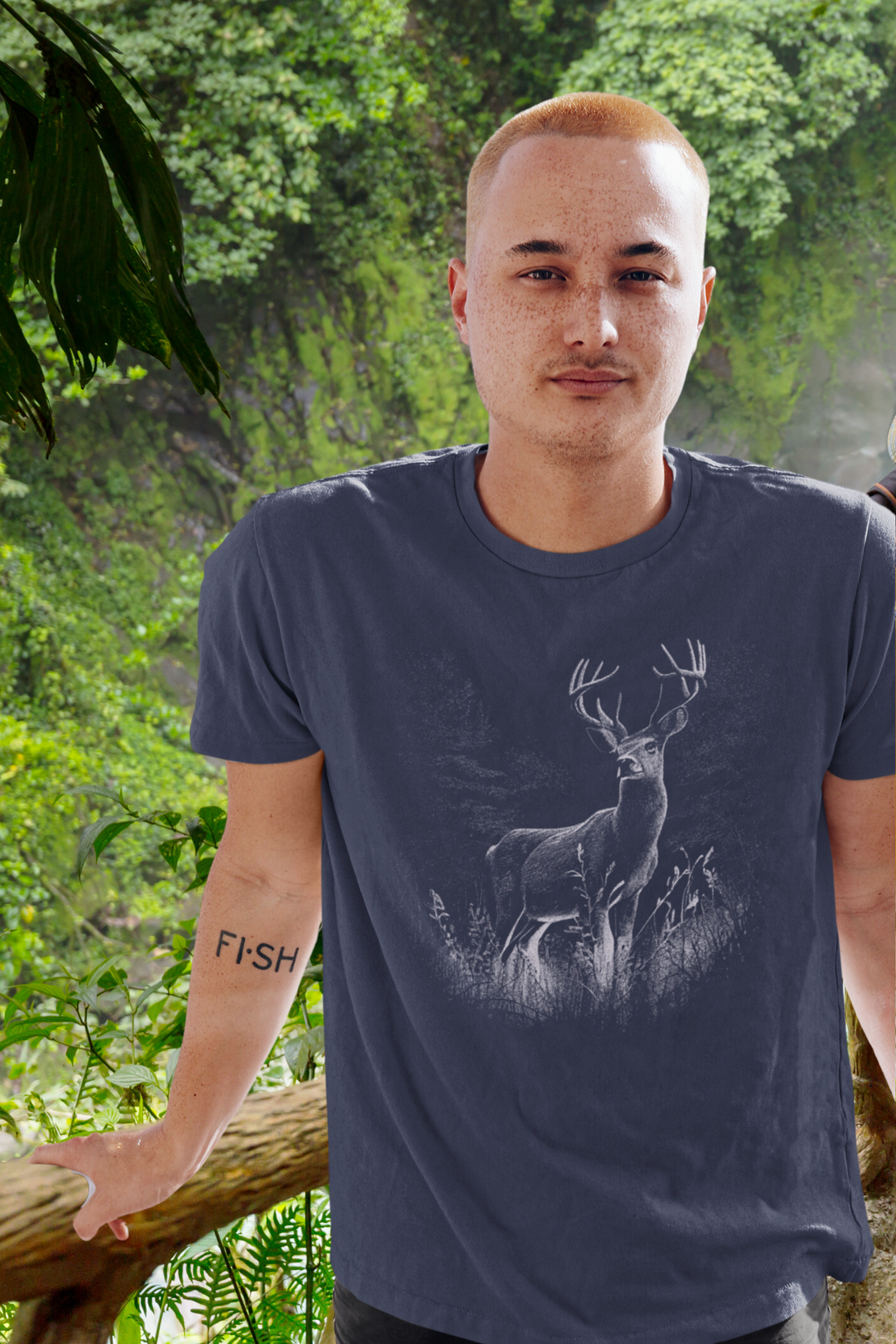 Nature Graceful Deer Printed T-Shirt For Men - WowWaves - 7