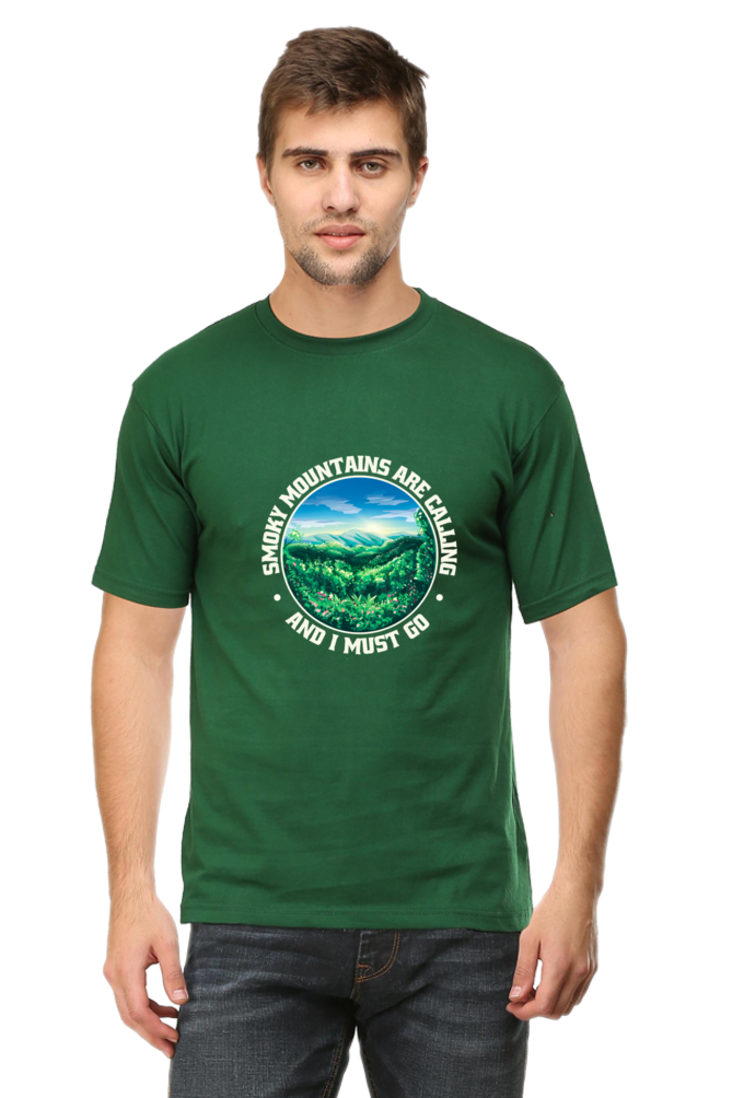 Smoky Mountains Are Calling Printed T-Shirt For Men - WowWaves - 10