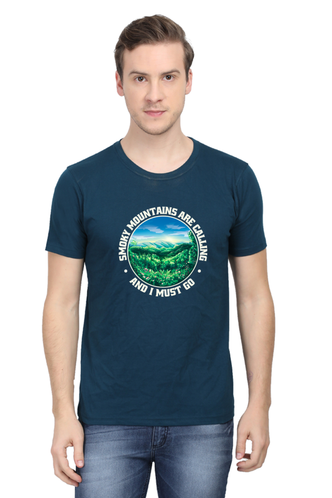 Smoky Mountains Are Calling Printed T-Shirt For Men - WowWaves - 11