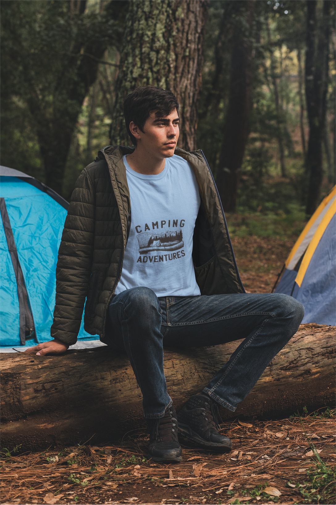 Camping Adventures Printed T-Shirt For Men - WowWaves - 5