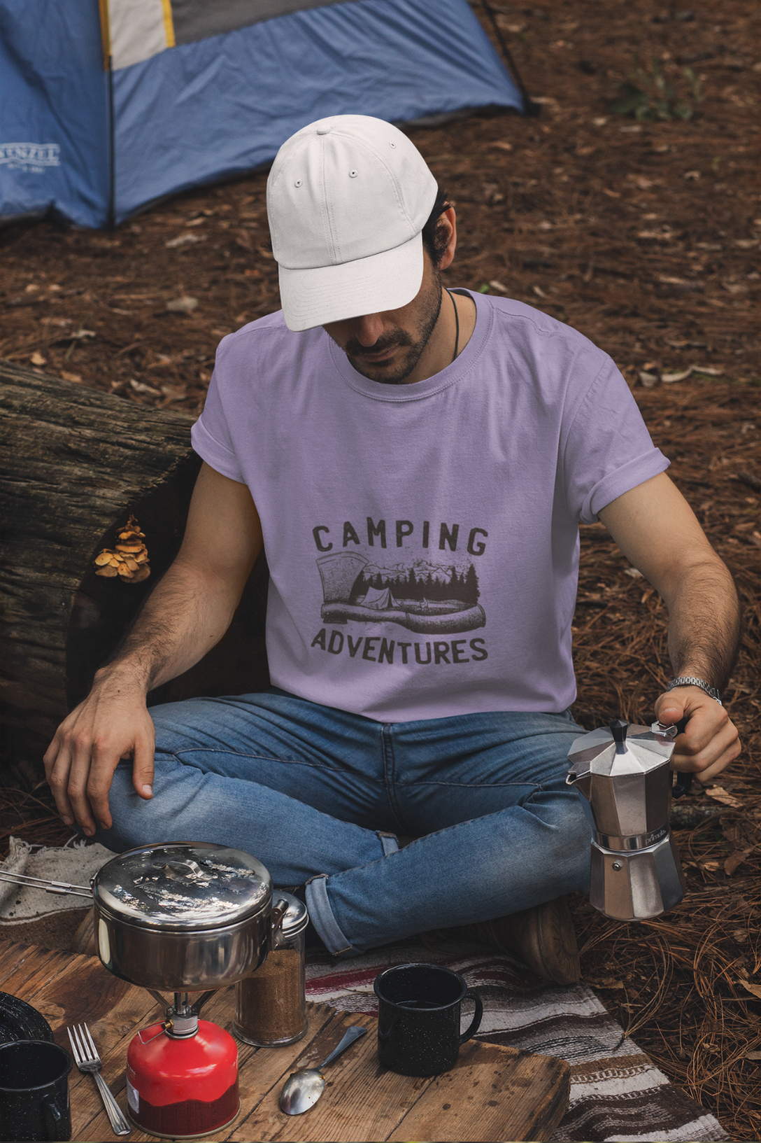 Camping Adventures Printed T-Shirt For Men - WowWaves - 4