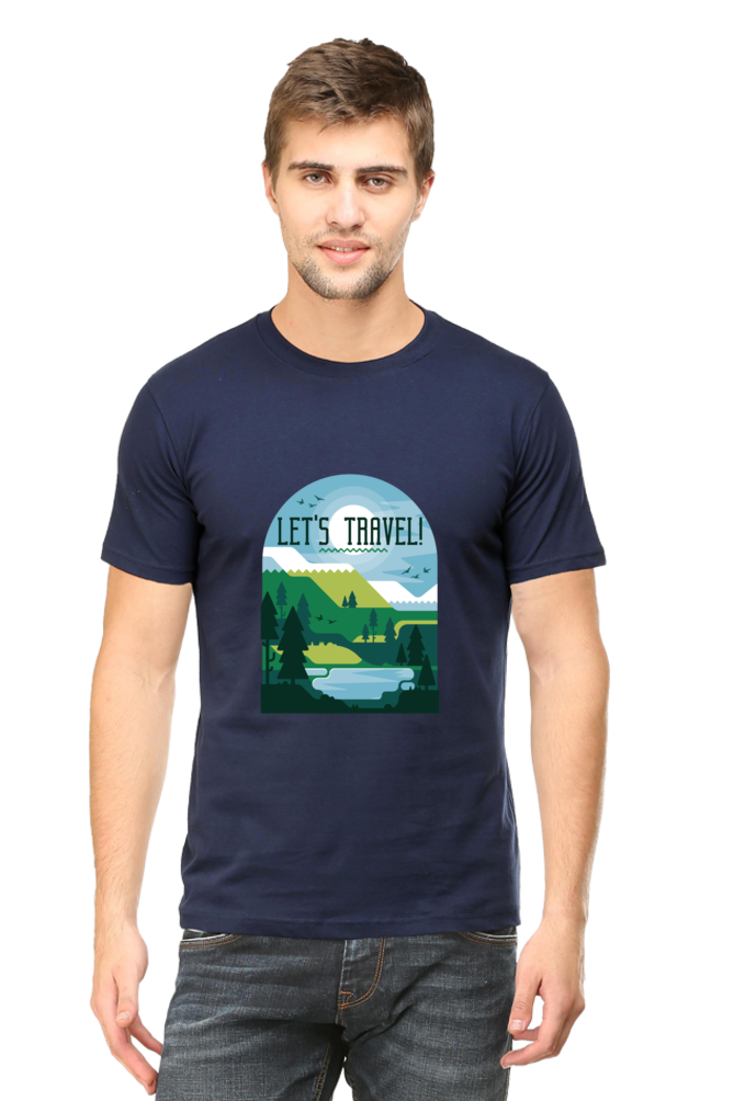 Let'S Travel Printed T-Shirt For Men - WowWaves - 8