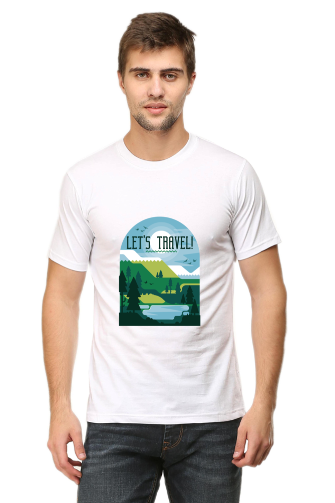Let'S Travel Printed T-Shirt For Men - WowWaves - 10