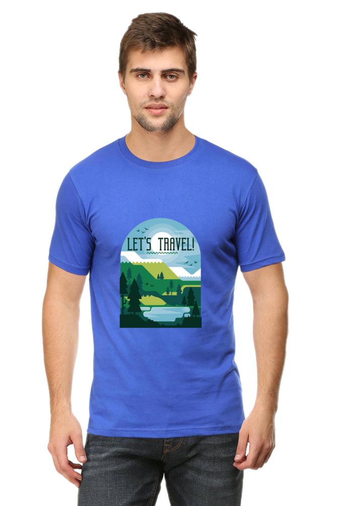 Let'S Travel Printed T-Shirt For Men - WowWaves - 9