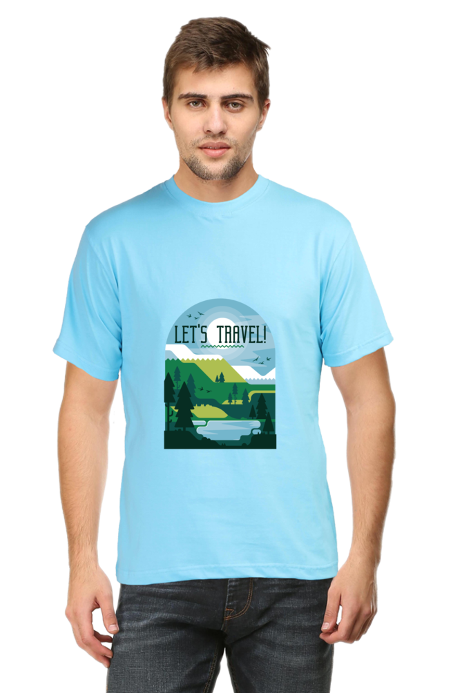 Let'S Travel Printed T-Shirt For Men - WowWaves - 6