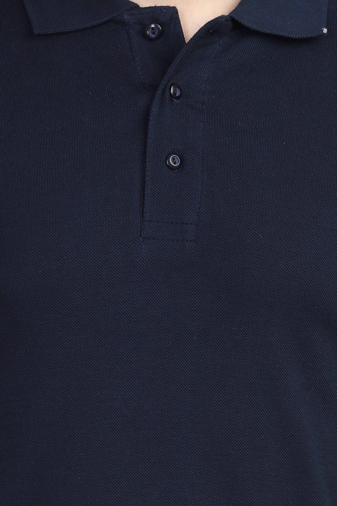 Navy Blue Polo T-Shirt For Men - WowWaves - 7