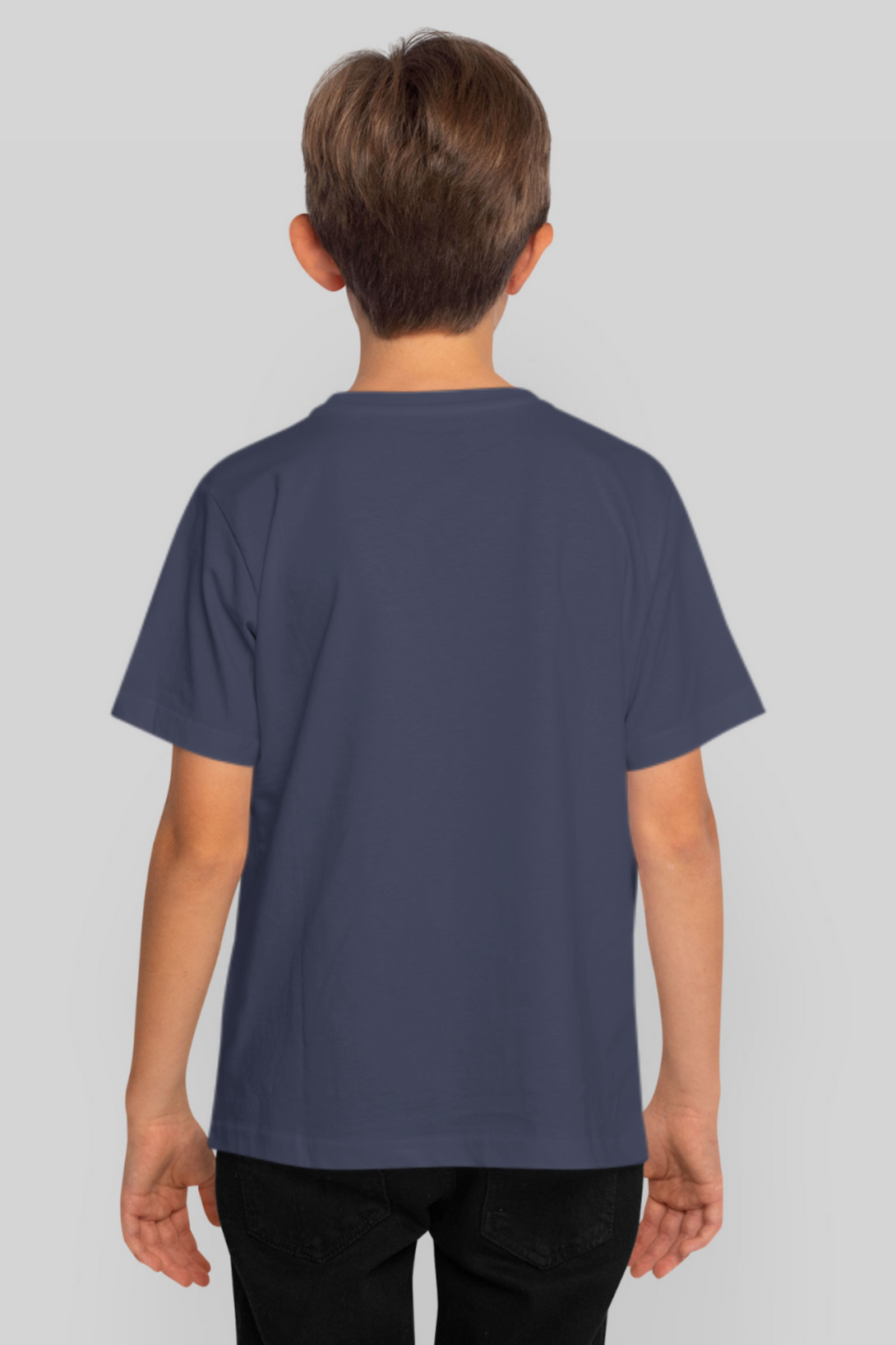 Navy Blue T-Shirt For Boy - WowWaves - 2