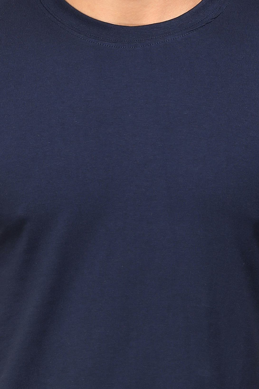 Navy Blue T-Shirt For Men - WowWaves - 3