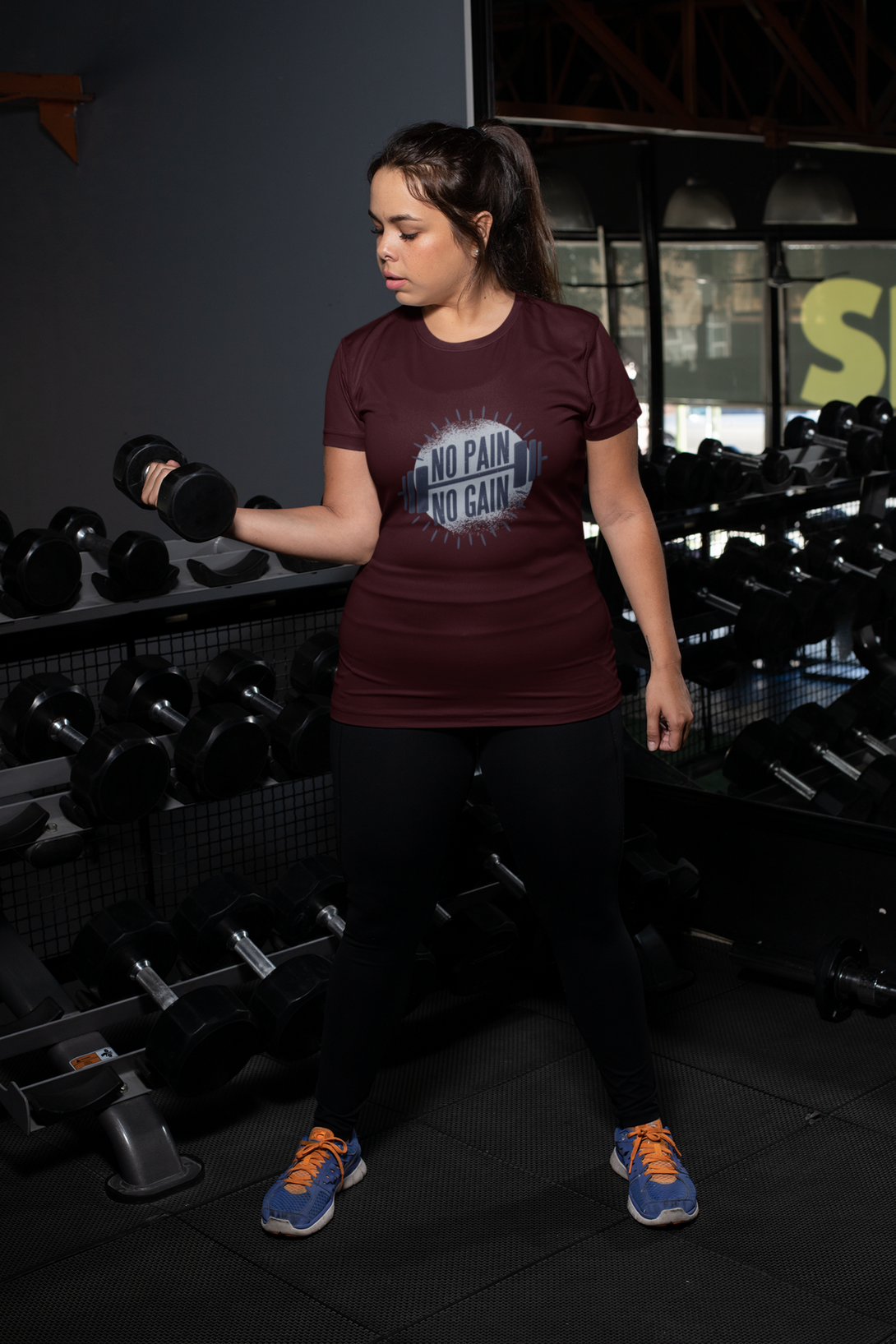 No Pain No Gain Printed T-Shirt For Women - WowWaves - 4