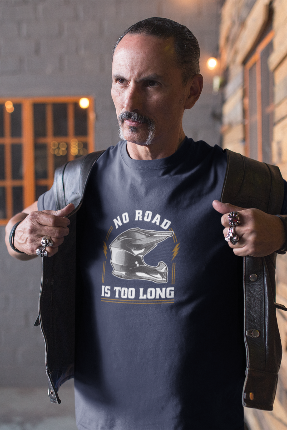 No Road Is Too Long Printed T-Shirt For Men - WowWaves - 7