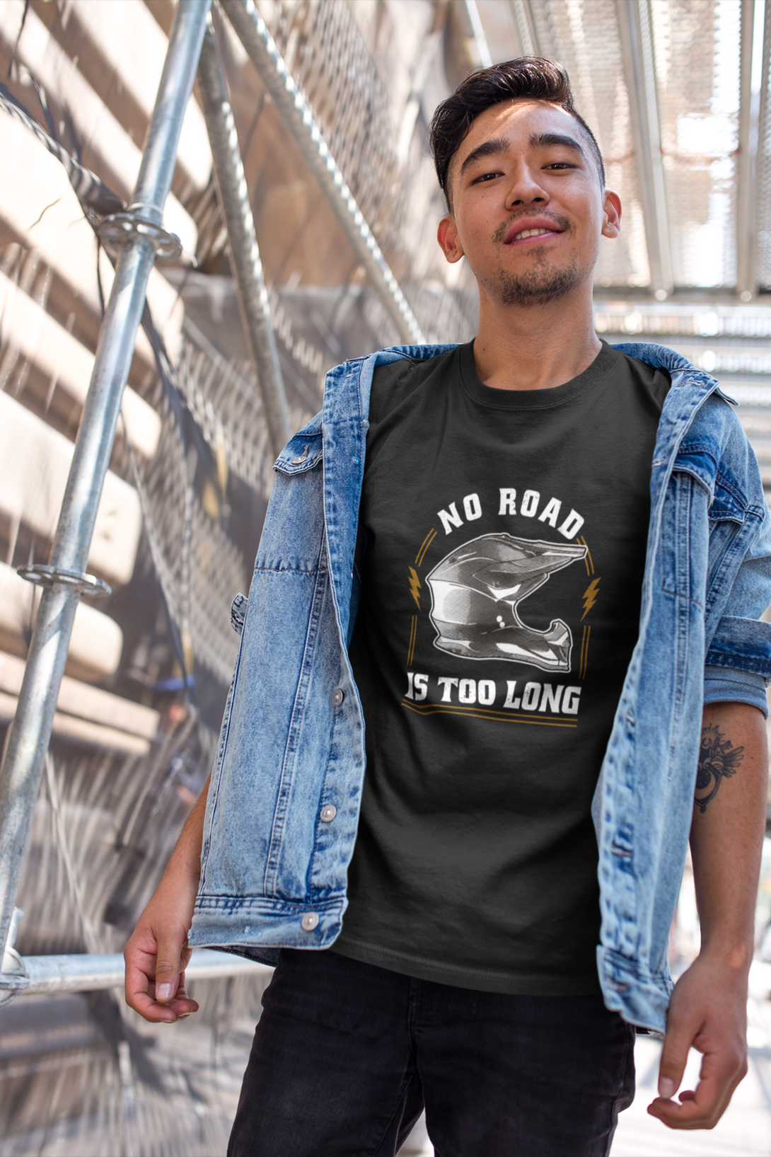No Road Is Too Long Printed T-Shirt For Men - WowWaves - 5