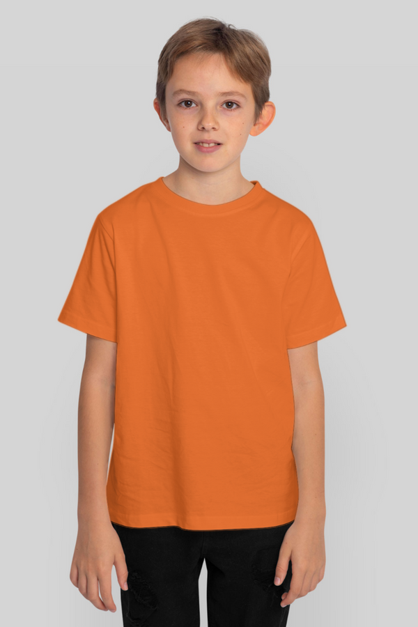 Orange T-Shirt For Boy - WowWaves