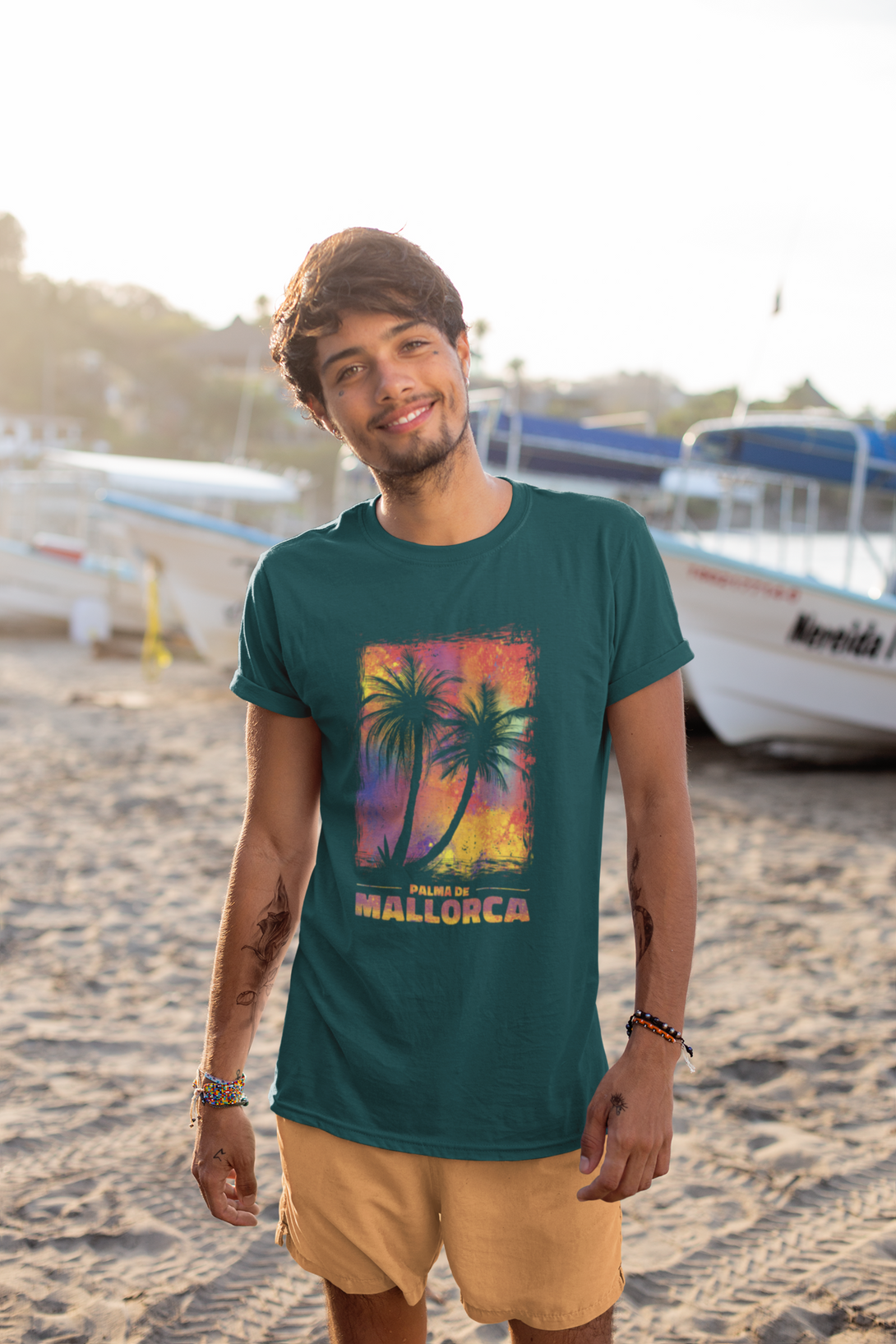 Palma De Mallorca Printed T-Shirt For Men - WowWaves - 11