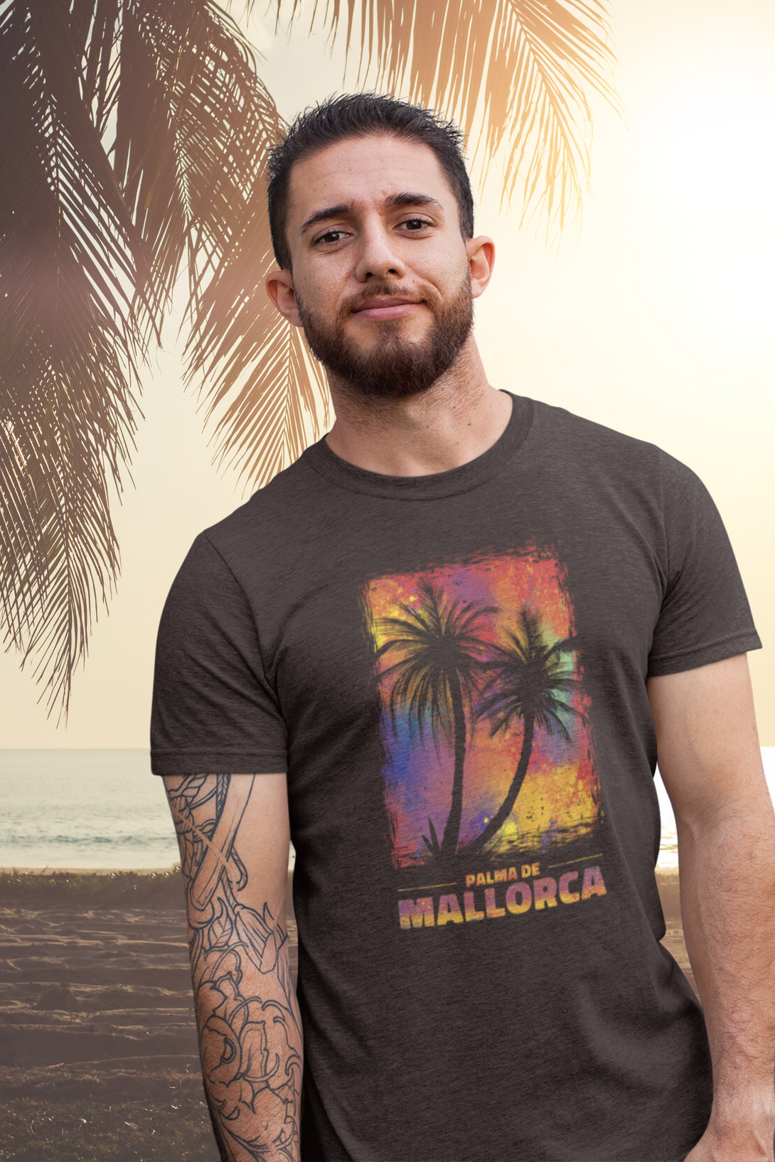 Palma De Mallorca Printed T-Shirt For Men - WowWaves - 2