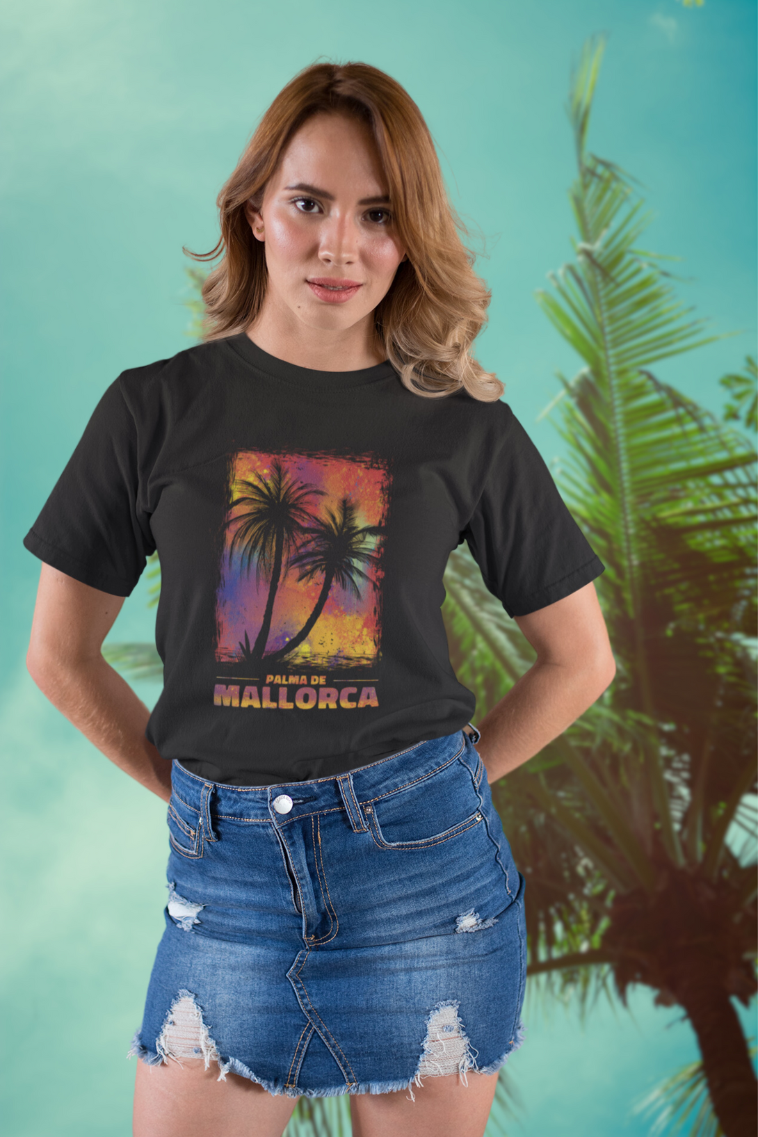 Palma De Mallorca Printed T-Shirt For Women - WowWaves - 4