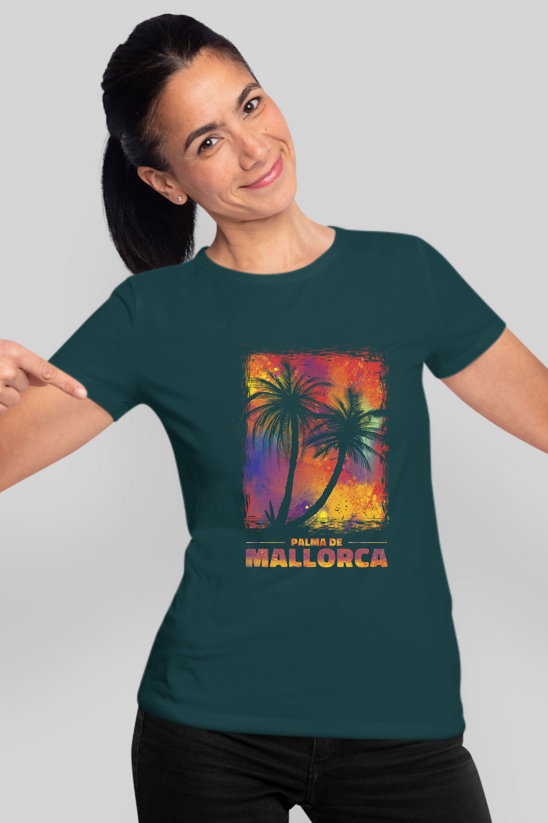 Palma De Mallorca Printed T-Shirt For Women - WowWaves - 8