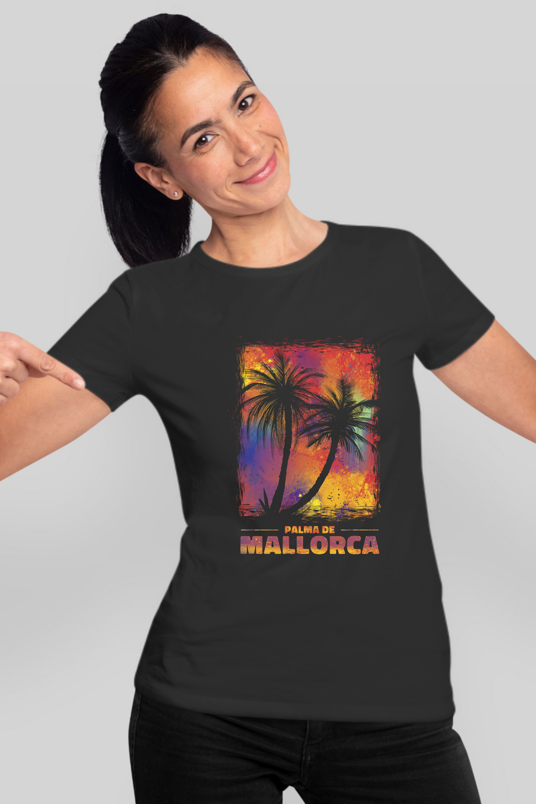 Palma De Mallorca Printed T-Shirt For Women - WowWaves - 10