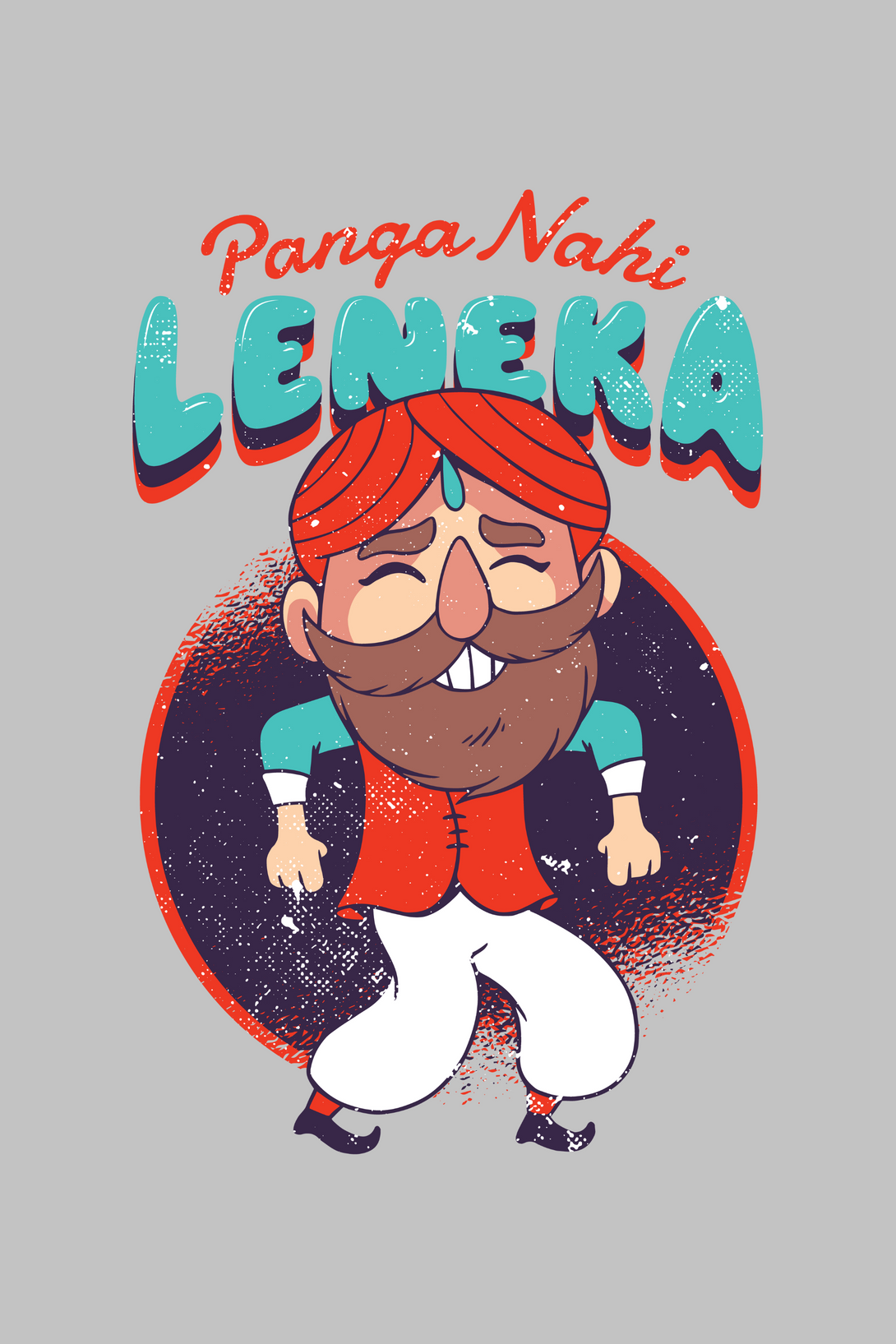 Panga Nahi Leneka Printed T-Shirt For Men - WowWaves - 1