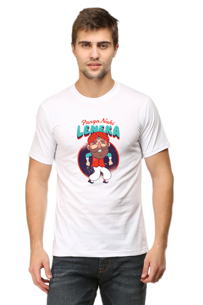 Panga Nahi Leneka Printed T-Shirt For Men - WowWaves - 10
