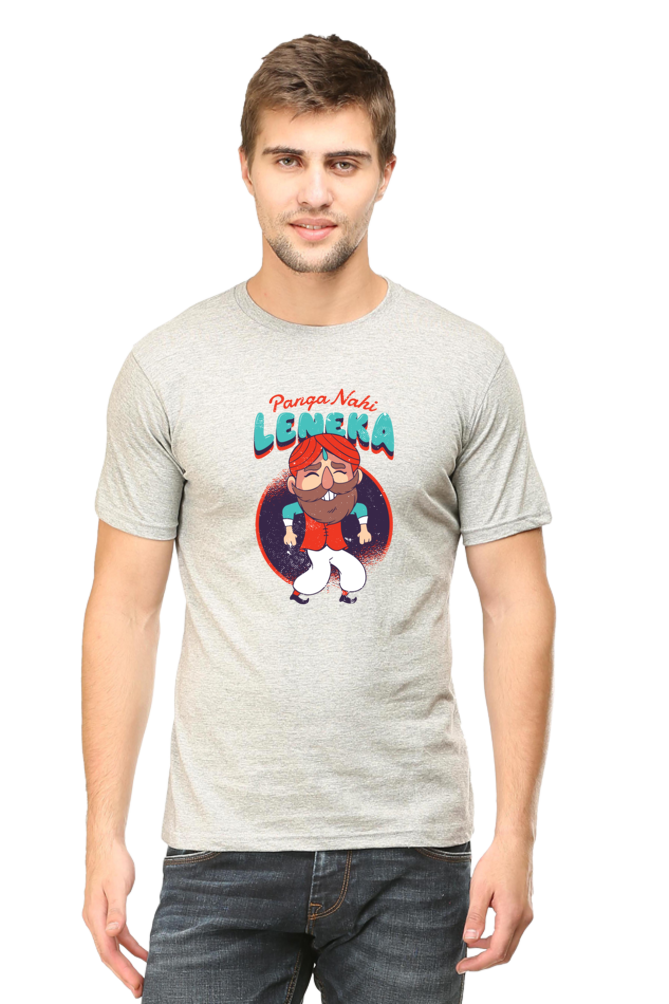 Panga Nahi Leneka Printed T-Shirt For Men - WowWaves - 11