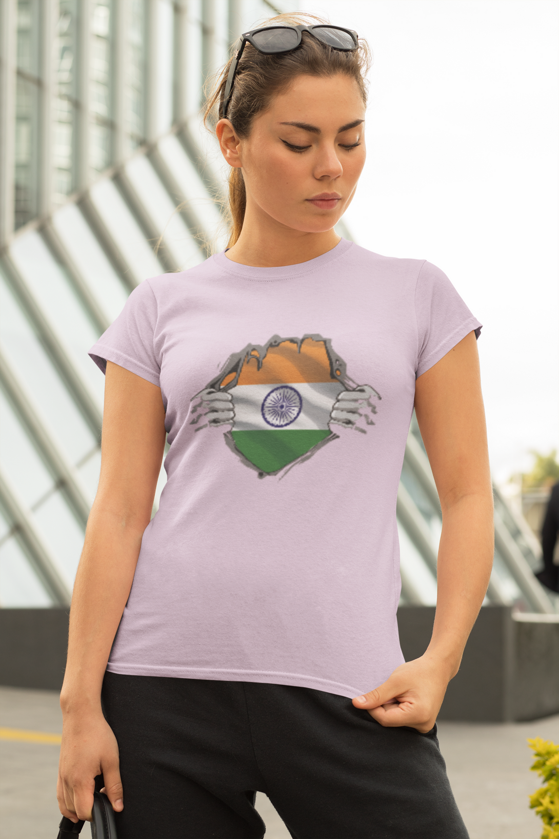 Patriotic Explosion Printed T-Shirt For Women - WowWaves - 6