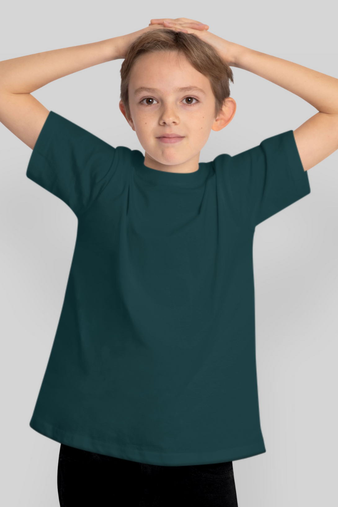 Petrol Blue T-Shirt For Boy - WowWaves - 1