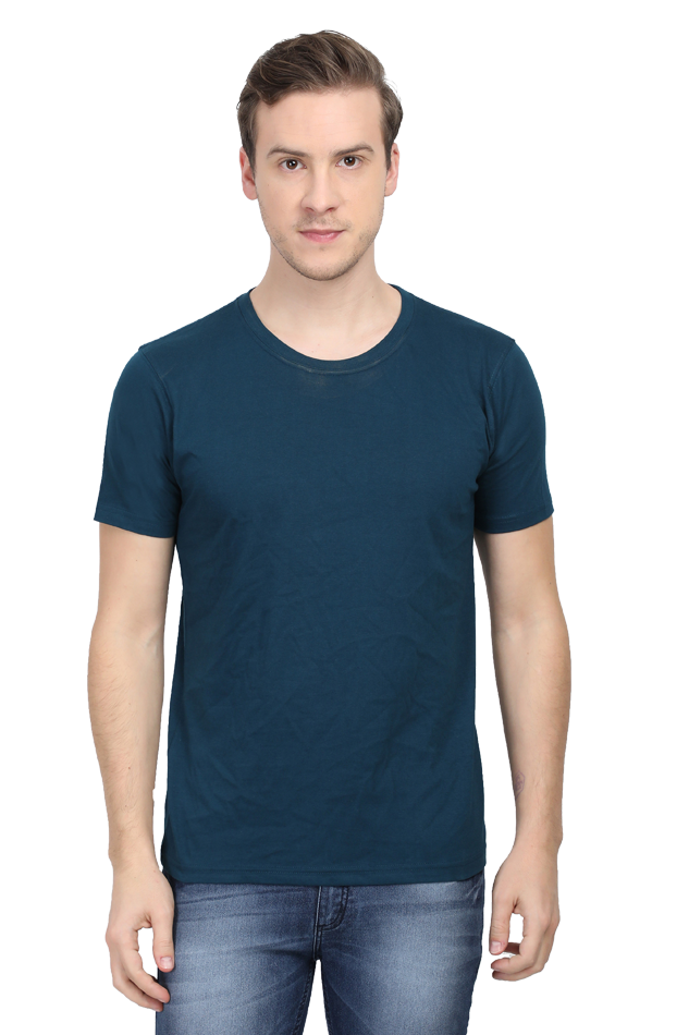 Petrol Blue T-Shirt For Men - WowWaves