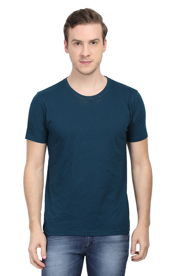 Petrol Blue T-Shirt For Men - WowWaves