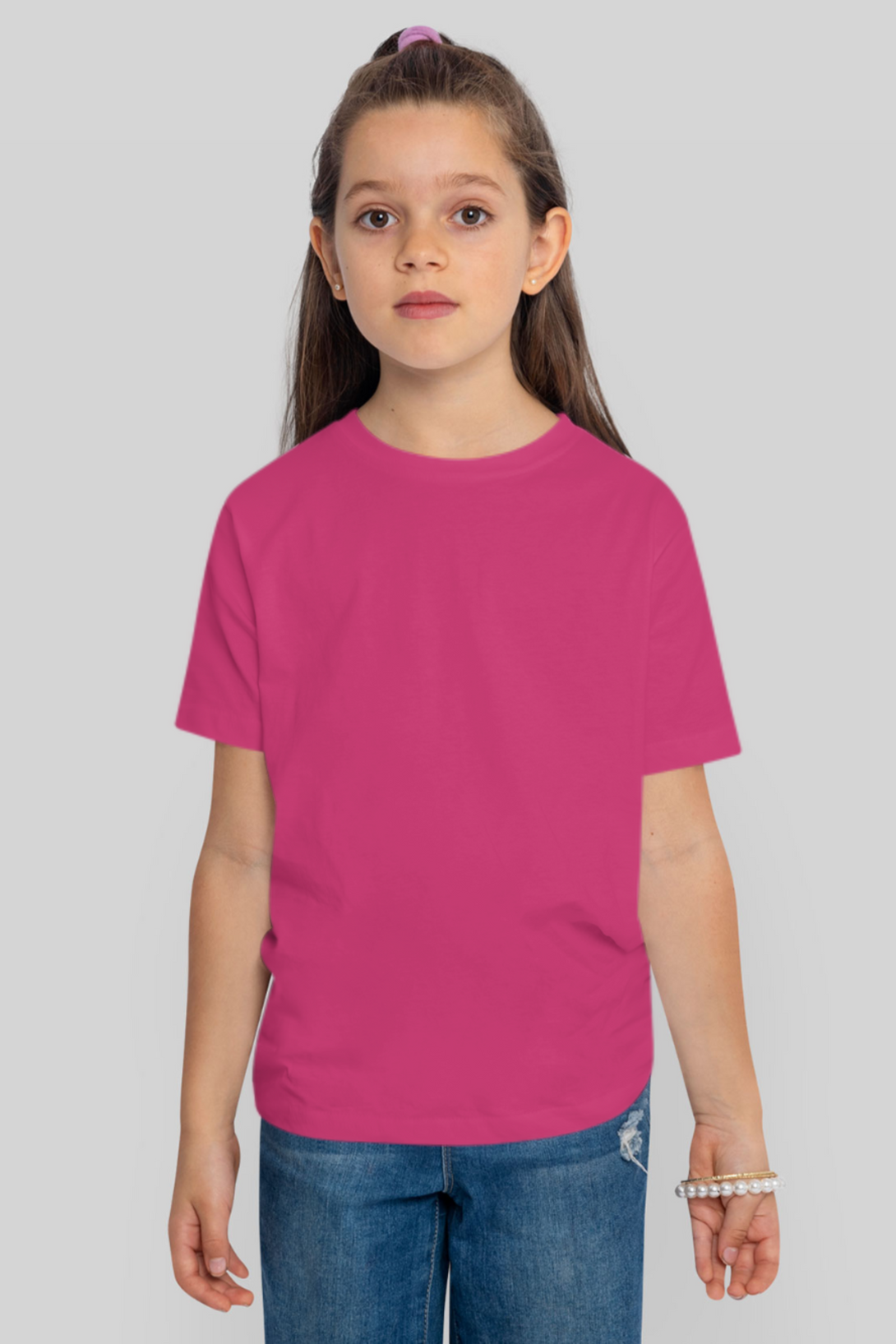 Pink T-Shirt For Girl - WowWaves - 2