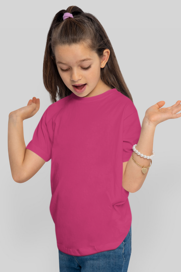 Pink T-Shirt For Girl - WowWaves