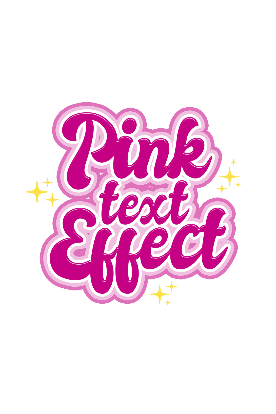 Pink Text Effect Printed T-Shirt For Girl - WowWaves - 1