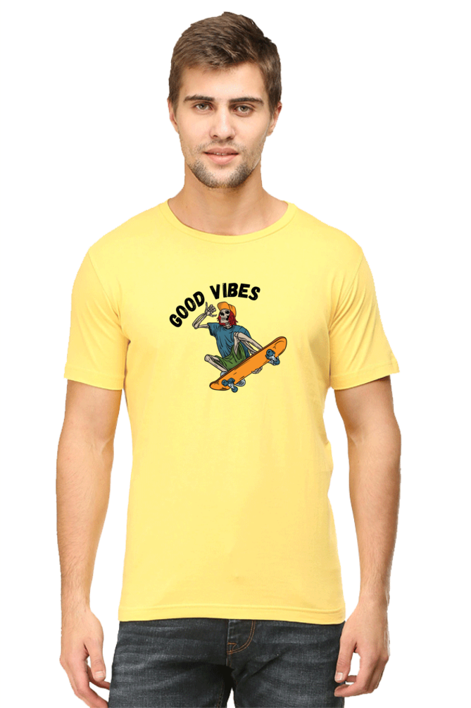 Good Vibes Printed T-Shirt For Men - WowWaves - 11