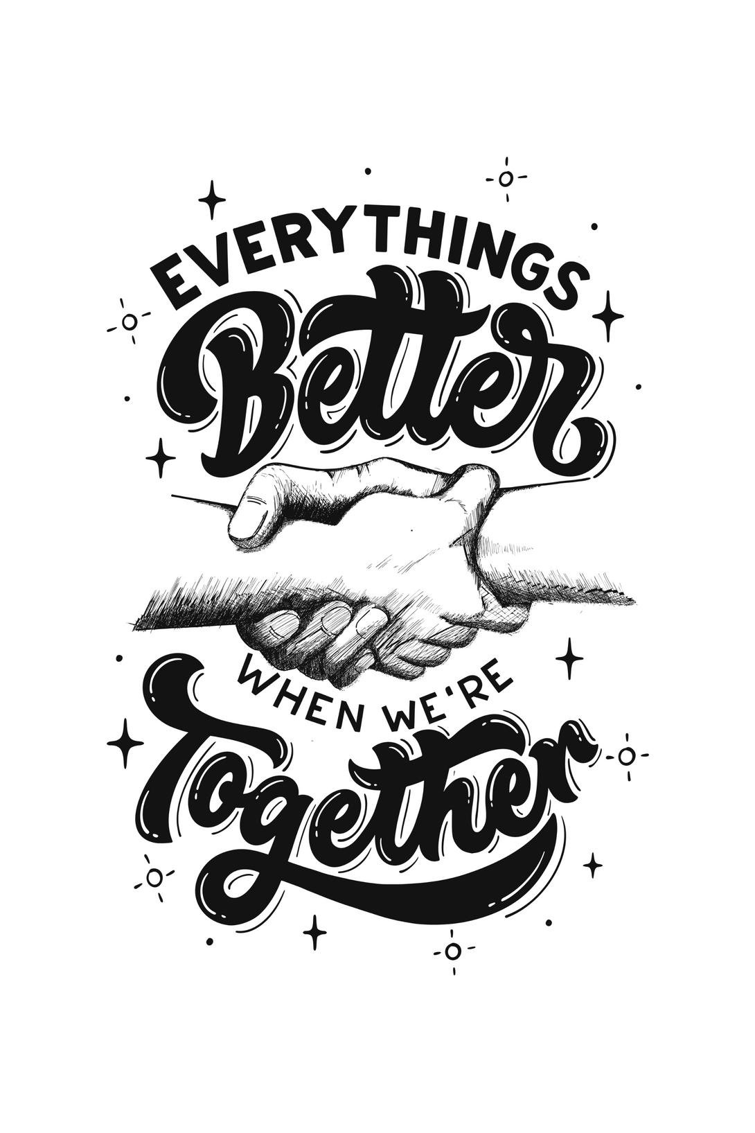 Together Forever Printed T-Shirt For Women - WowWaves - 1