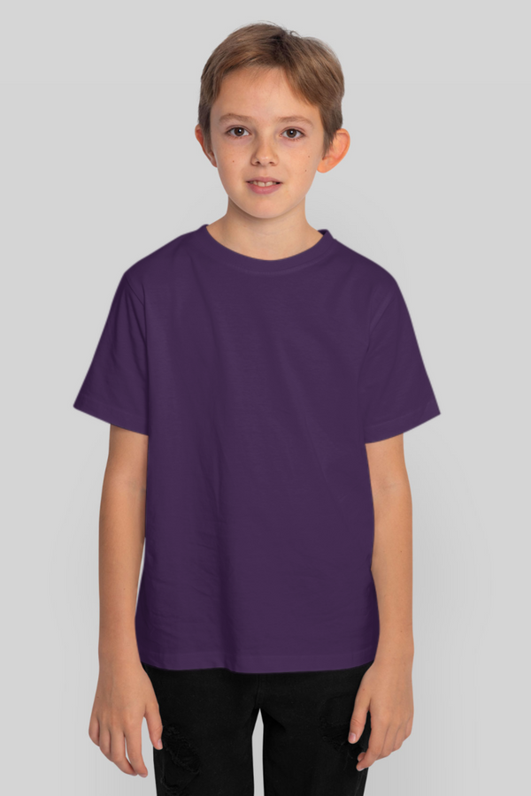 Purple T-Shirt For Boy - WowWaves
