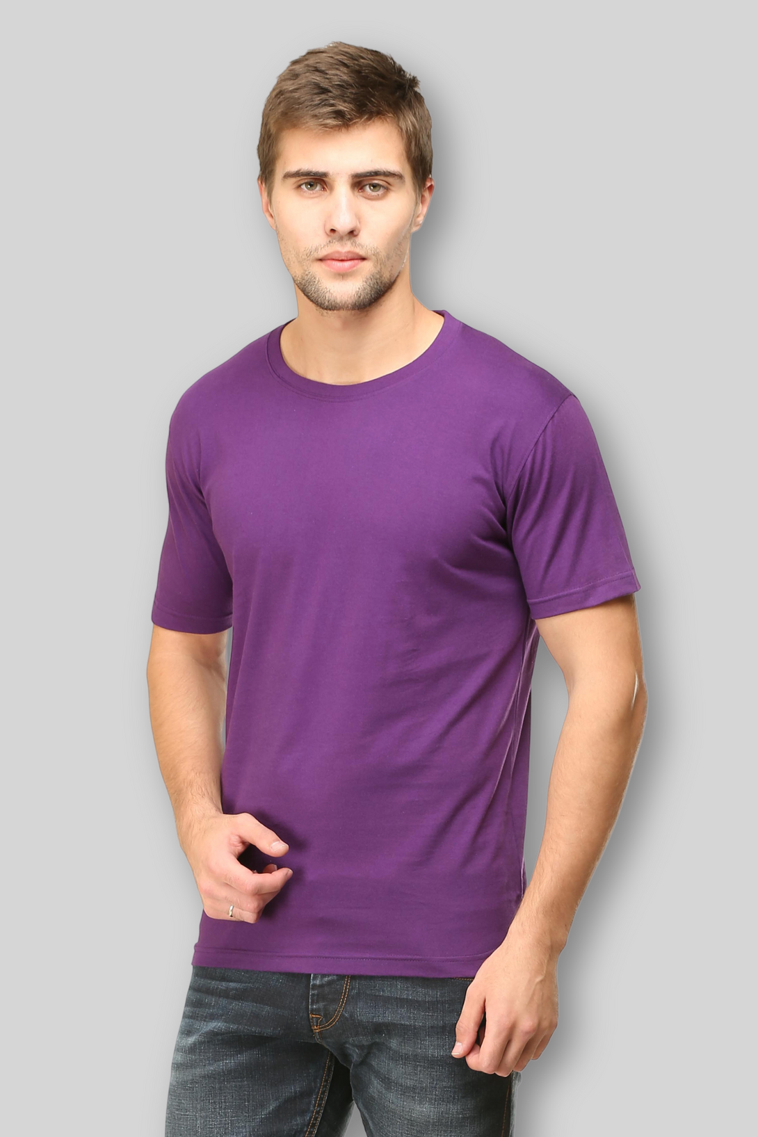 Purple T-Shirt For Men - WowWaves - 2
