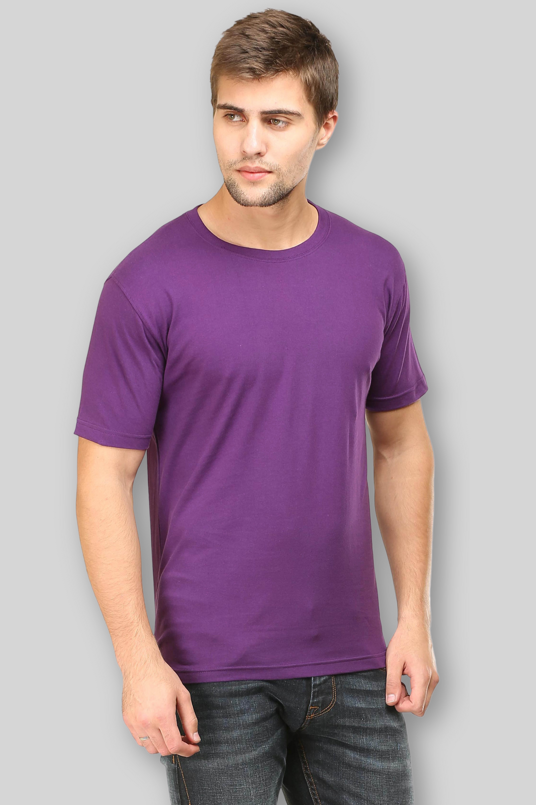 Purple T-Shirt For Men - WowWaves - 3